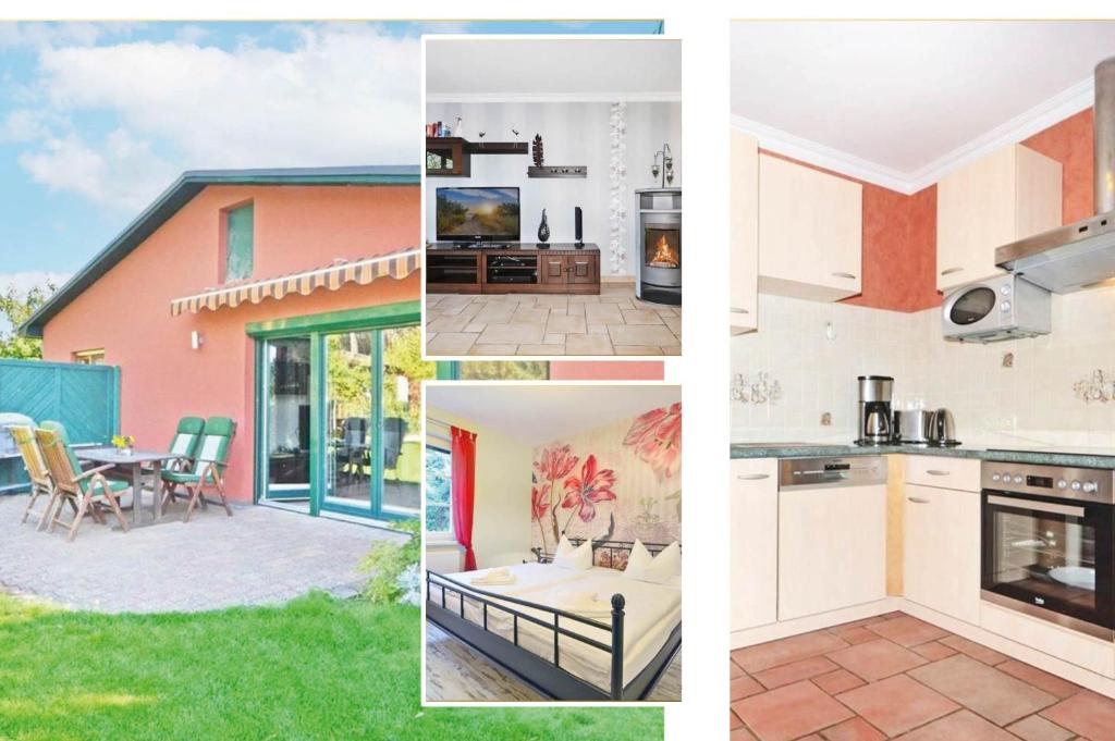 Kuchyň nebo kuchyňský kout v ubytování Ferienhaus Zirchow 2