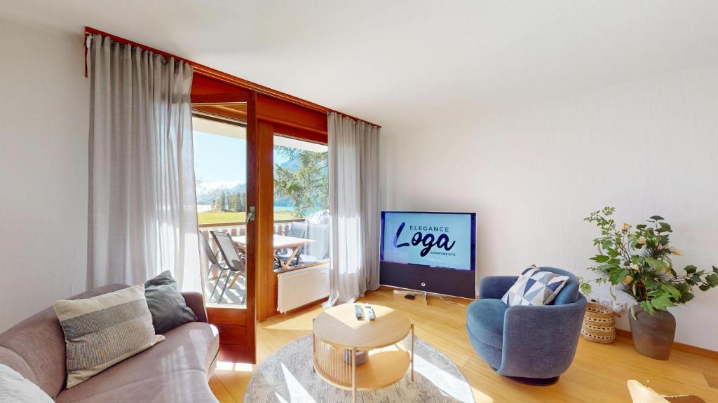 TV a/nebo společenská místnost v ubytování San Gian C5