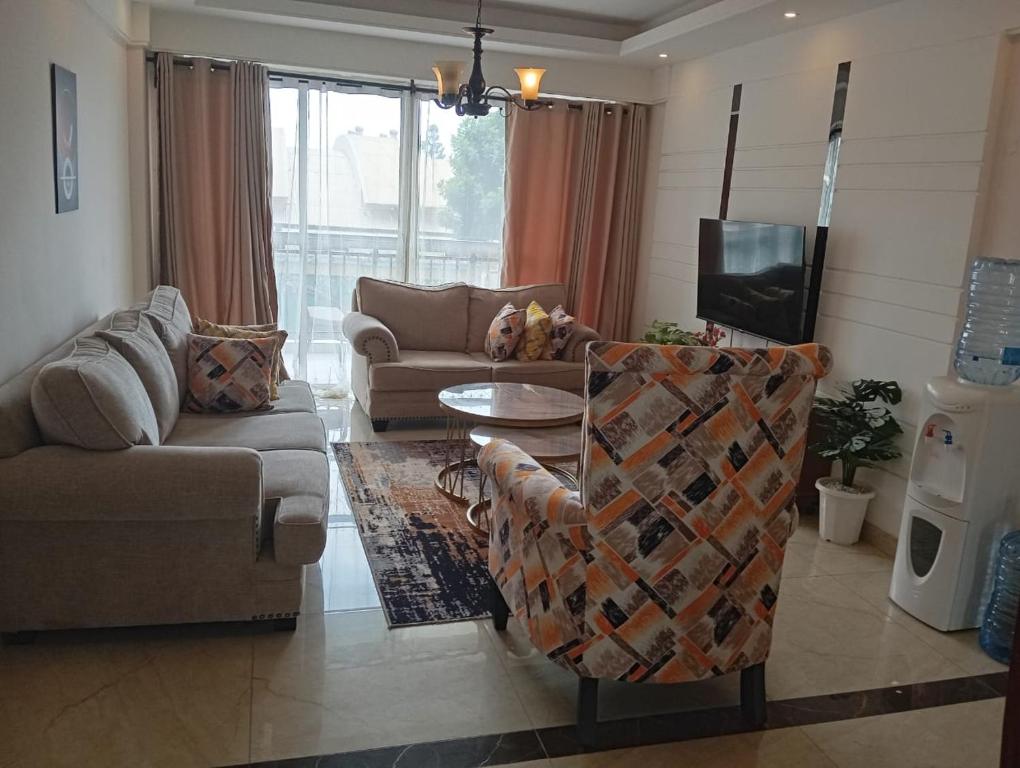 Χώρος καθιστικού στο Blonch's Airbnbs