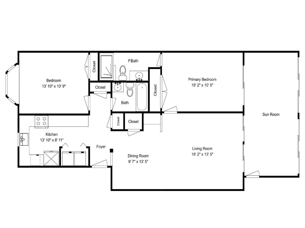 a floor plan of a house at El Mar Villa in Ponte Vedra Beach
