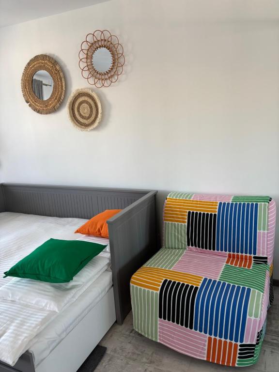 Postel nebo postele na pokoji v ubytování AMA Studio