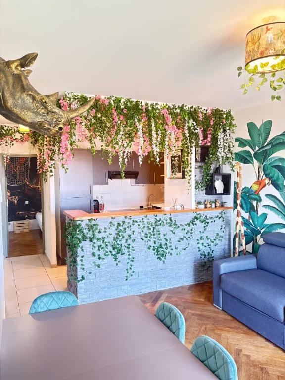 Posezení v ubytování Le Refuge des Aventuriers - Parking Gratuit - Clim