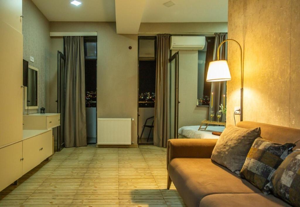 Χώρος καθιστικού στο Center Tbilisi Apartments