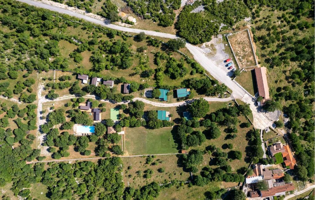 an aerial view of a estate with houses and trees at 2 Bedroom Cozy Stacaravan In Obrovac in Obrovac