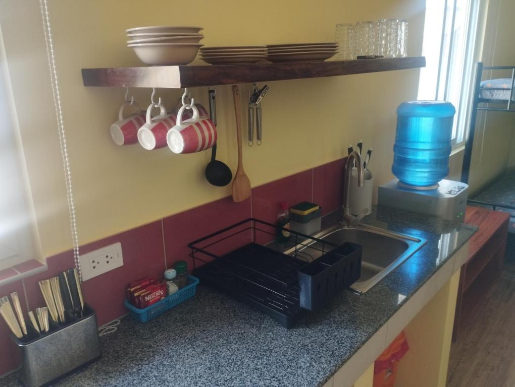 Dapur atau dapur kecil di Dom's Oase