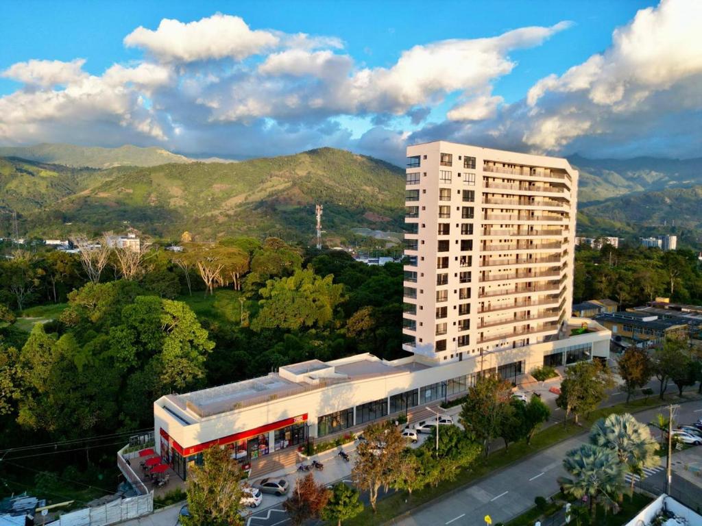 Nespecifikovaný výhled na hory nebo výhled na hory při pohledu z apartmánu