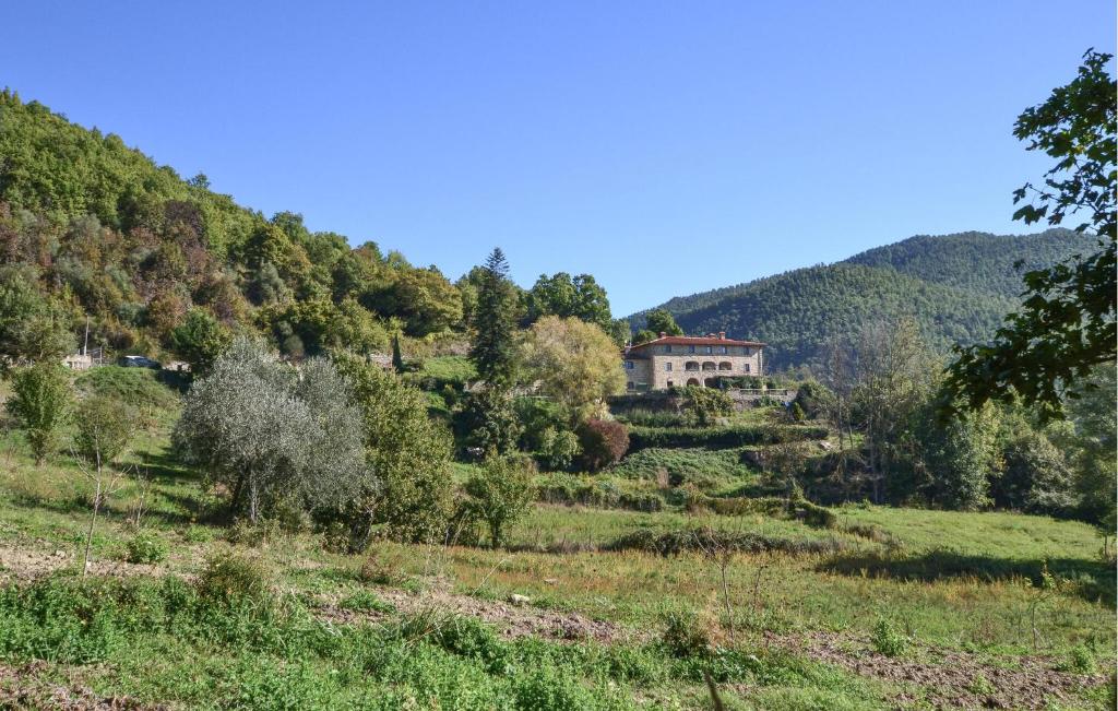 a house on the side of a hill at Awesome Apartment In Bibbiena in Serravalle