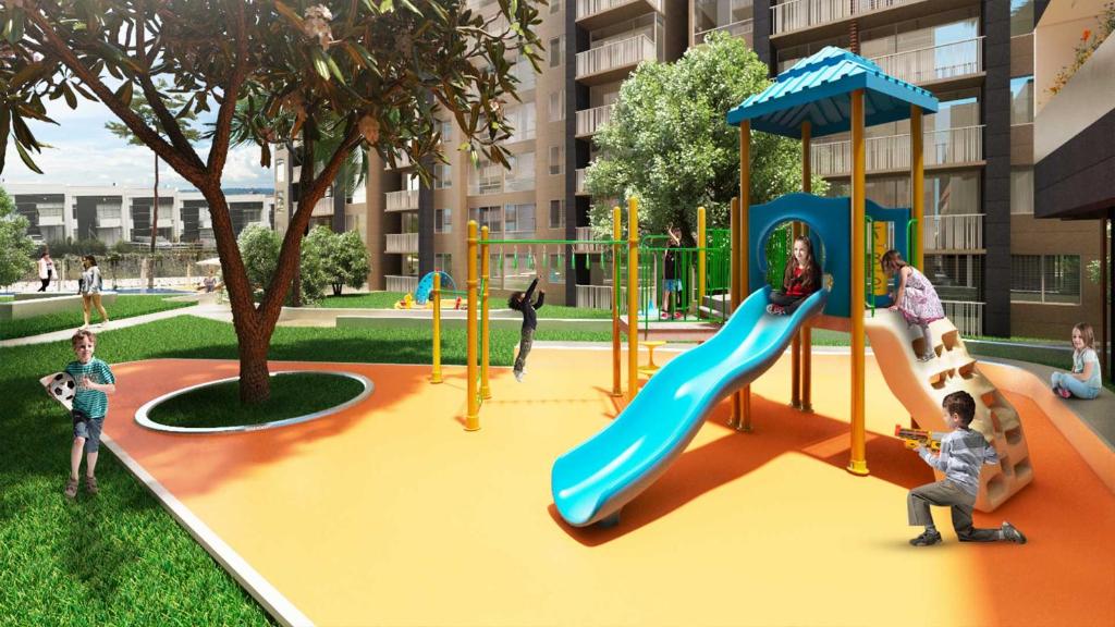 Zona de juegos infantil en Apartment, 3 bedrooms and 2 full bathrooms