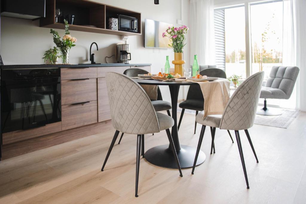 Køkken eller tekøkken på Vario Hotel