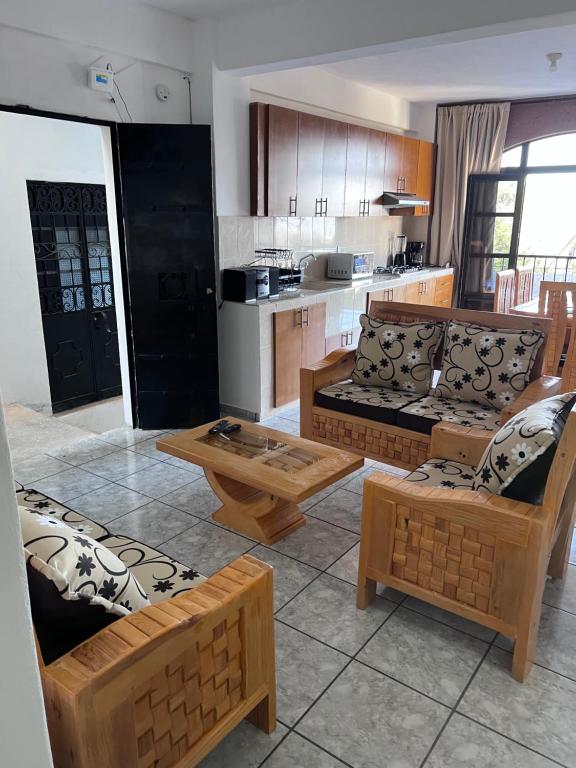 Kuchyň nebo kuchyňský kout v ubytování Depto nuevo 3 recamaras estacionamiento gratis