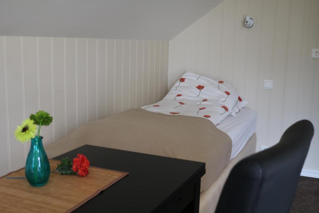 Letto o letti in una camera di Sólheimahjáleiga Guesthouse