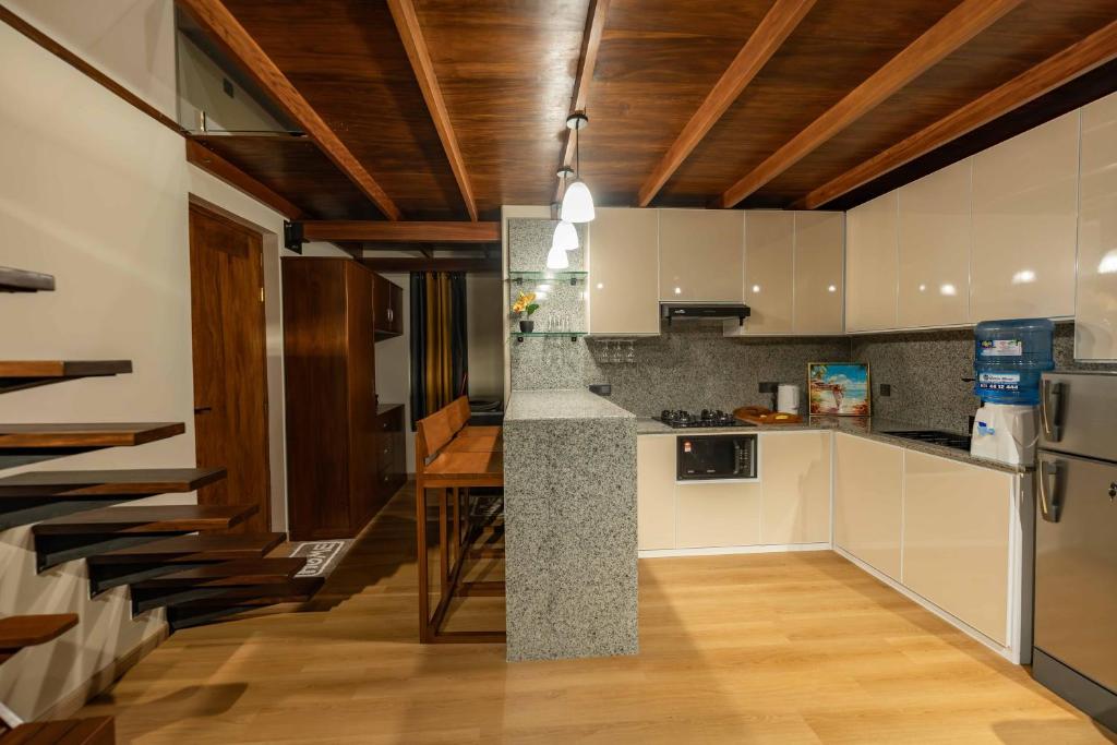 Η κουζίνα ή μικρή κουζίνα στο Sakun villa