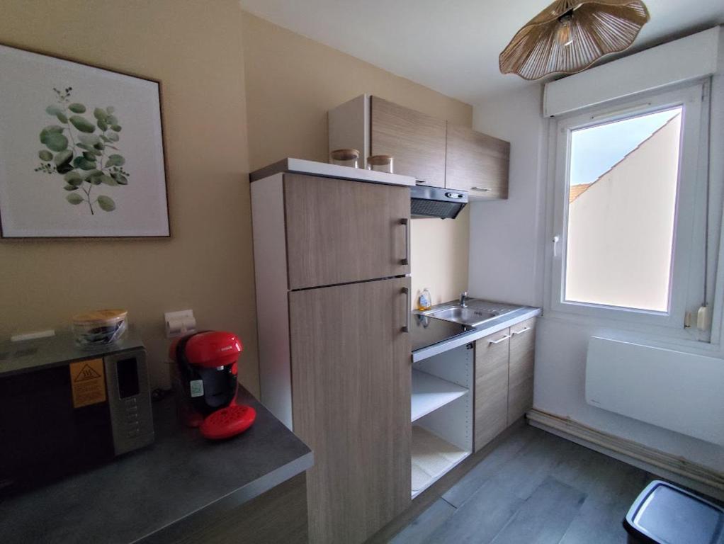 Η κουζίνα ή μικρή κουζίνα στο Rayon de soleil 3