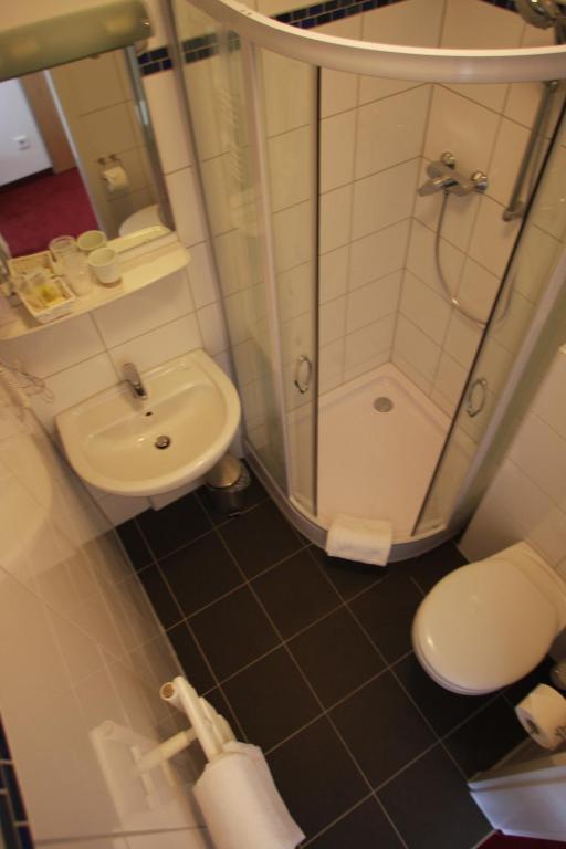 Koupelna v ubytování Hotel Gemini