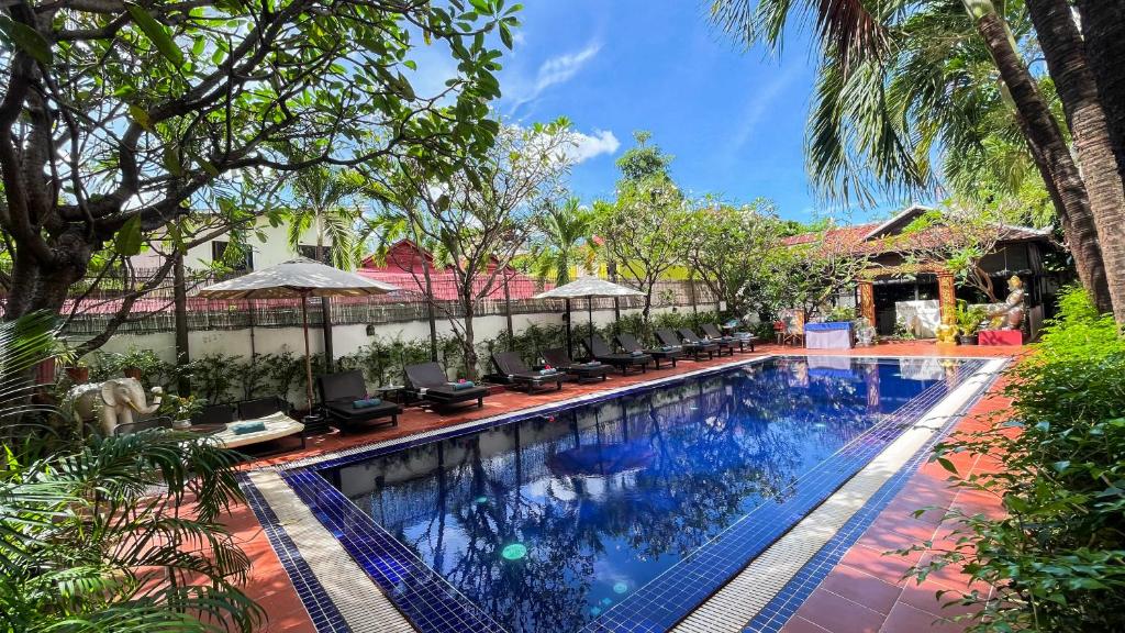 Bazén v ubytování Harmony Indochine d'Angkor nebo v jeho okolí