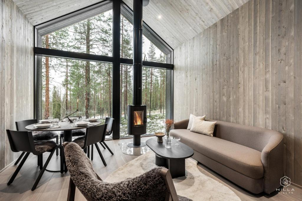 Et opholdsområde på North Suite Sky 18B by Hilla Villas