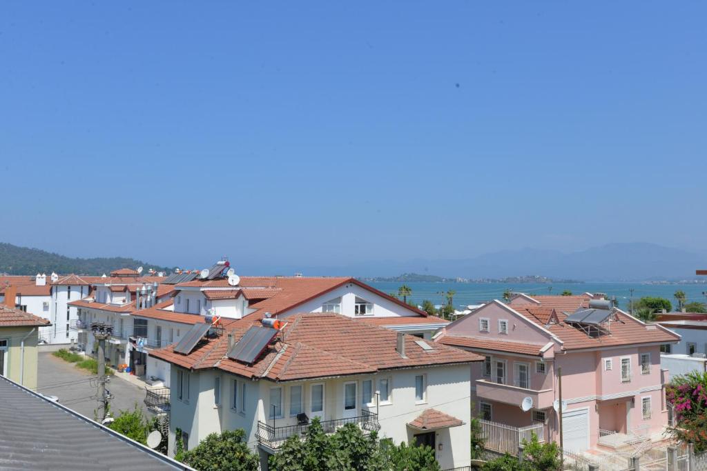 arial view of houses in a city at Arti̇m Apart Hotel in Fethiye