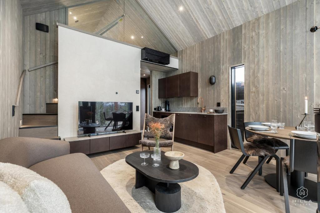 Kuchyň nebo kuchyňský kout v ubytování North Suite Nova by Hilla Villas