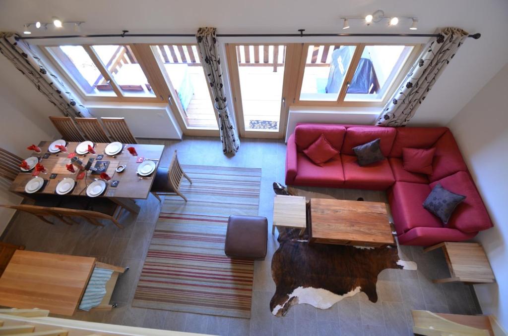 Χώρος καθιστικού στο Piste Rouge 11