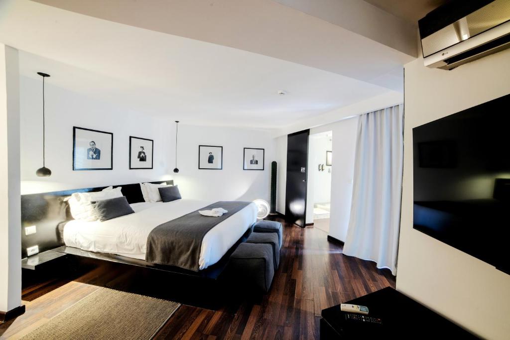 Ένα ή περισσότερα κρεβάτια σε δωμάτιο στο Bab Hotel