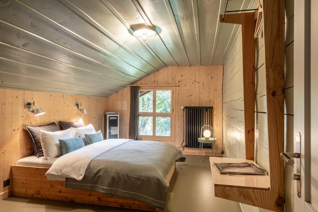 Ένα ή περισσότερα κρεβάτια σε δωμάτιο στο Chalet Verve