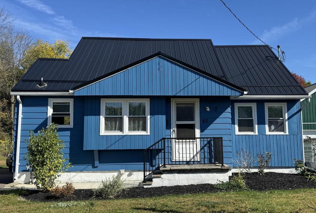 Bygningen som feriehuset ligger i