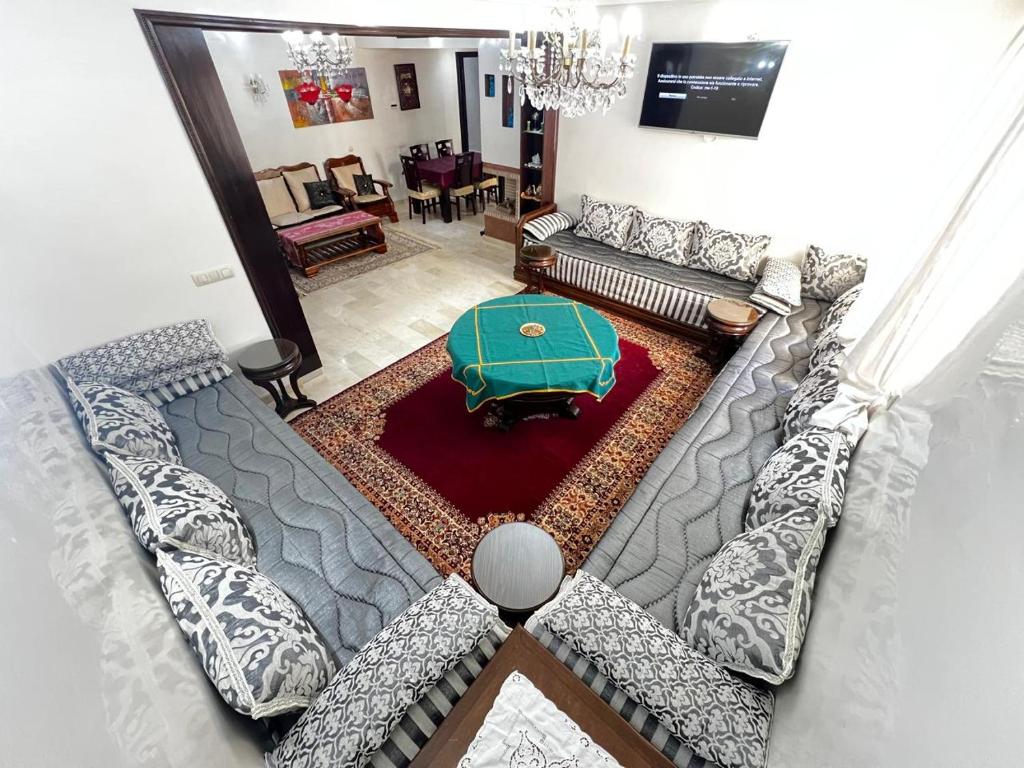 Χώρος καθιστικού στο Horizon Appartement