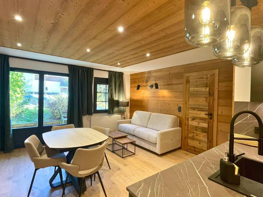 Appartement rénové 4 pers, parking, Les Gets