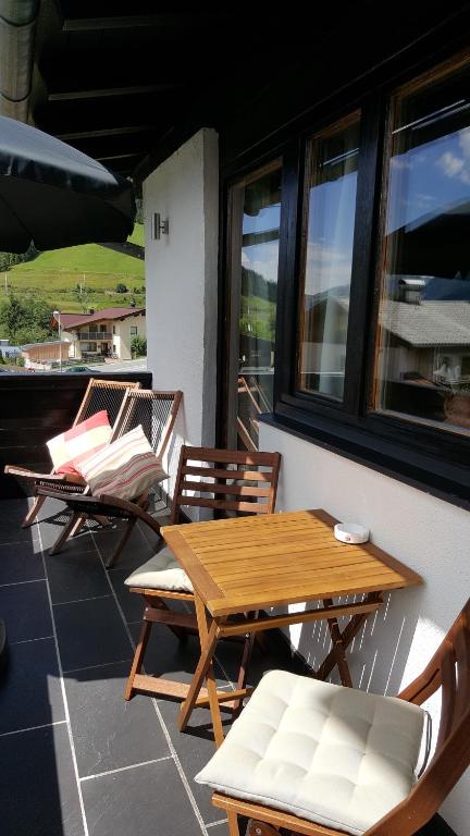 Balkón nebo terasa v ubytování Appartement Seebacher