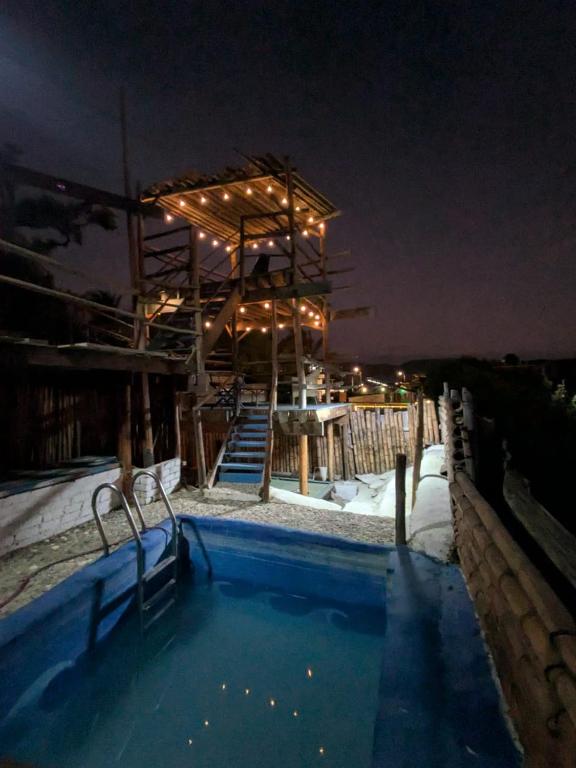 Bazén v ubytování Máncora Beach apartment nebo v jeho okolí