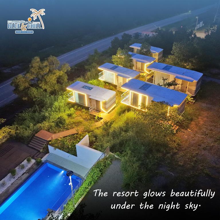 Piscina a Blue & Chill Resort o a prop