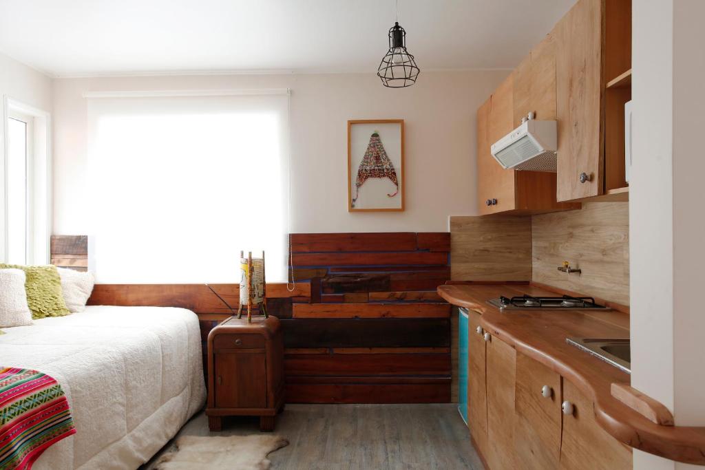 Kuchyň nebo kuchyňský kout v ubytování Apart Hotel Bianco