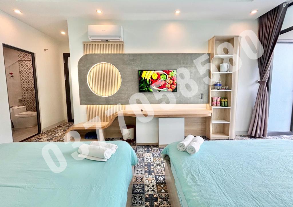 Postel nebo postele na pokoji v ubytování Sea House Hotels and Apartments