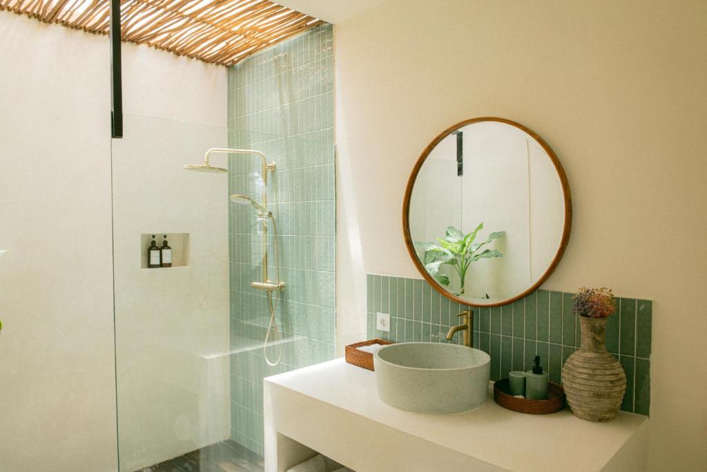 Koupelna v ubytování Turtle Villa