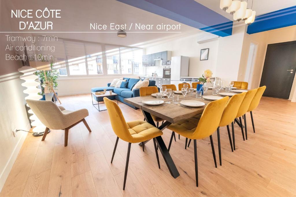 Grand appartement idéal famille, proche plage, bon emplacement pour visiter la Côte d'Azur