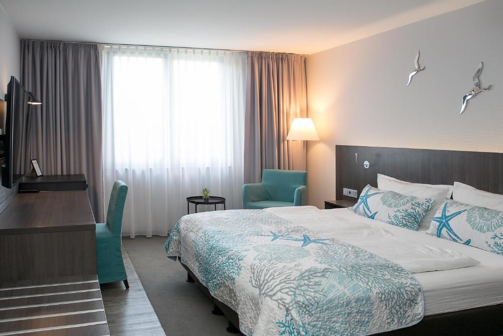 Postel nebo postele na pokoji v ubytování Elegantes Smart Apartment in Szene-Viertel