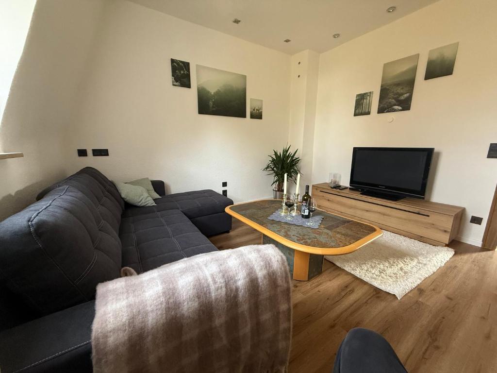 TV a/nebo společenská místnost v ubytování M-Suites - Near Frankfurt Airport