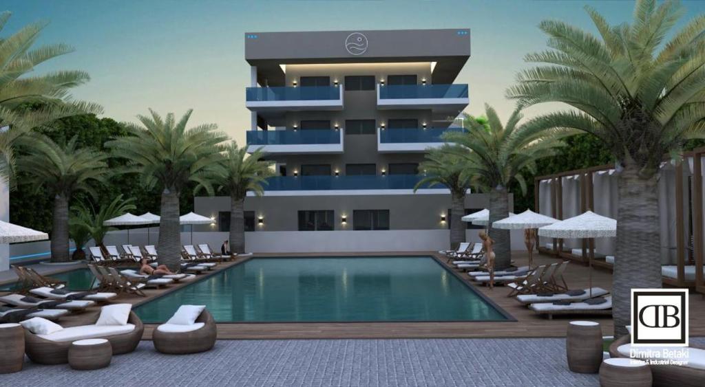 Πισίνα στο ή κοντά στο OLYMPIADA GIRNI Suites