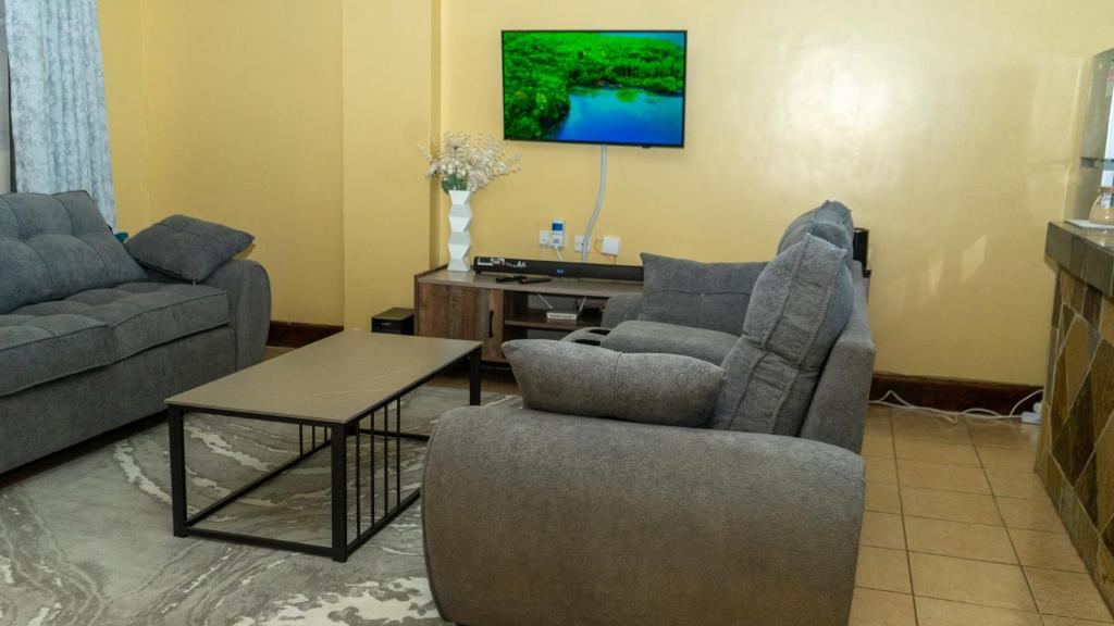 Χώρος καθιστικού στο Zen Escape Nanyuki