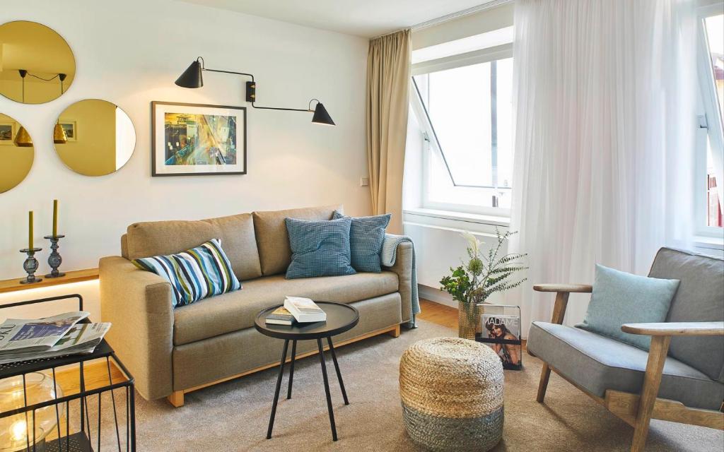 Posezení v ubytování KönigsSCHLAF No9 - Das Hide-away in der Altstadt