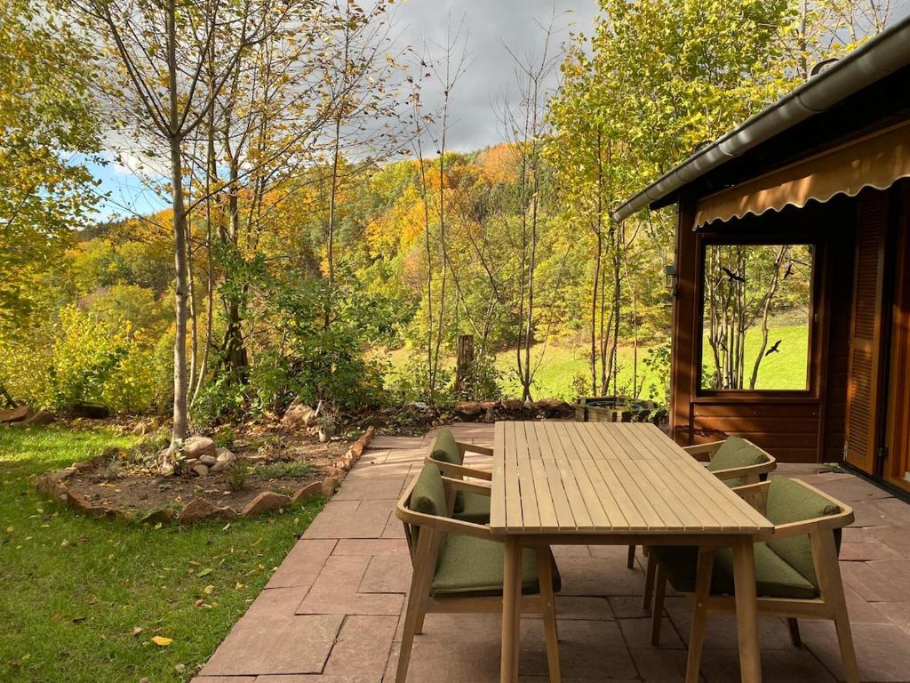 Zahrada ubytování Ruhige Hütte mit toller Aussicht