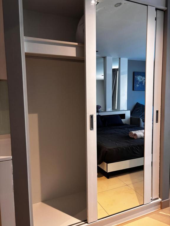 Χώρος καθιστικού στο Tropical studio with seaview