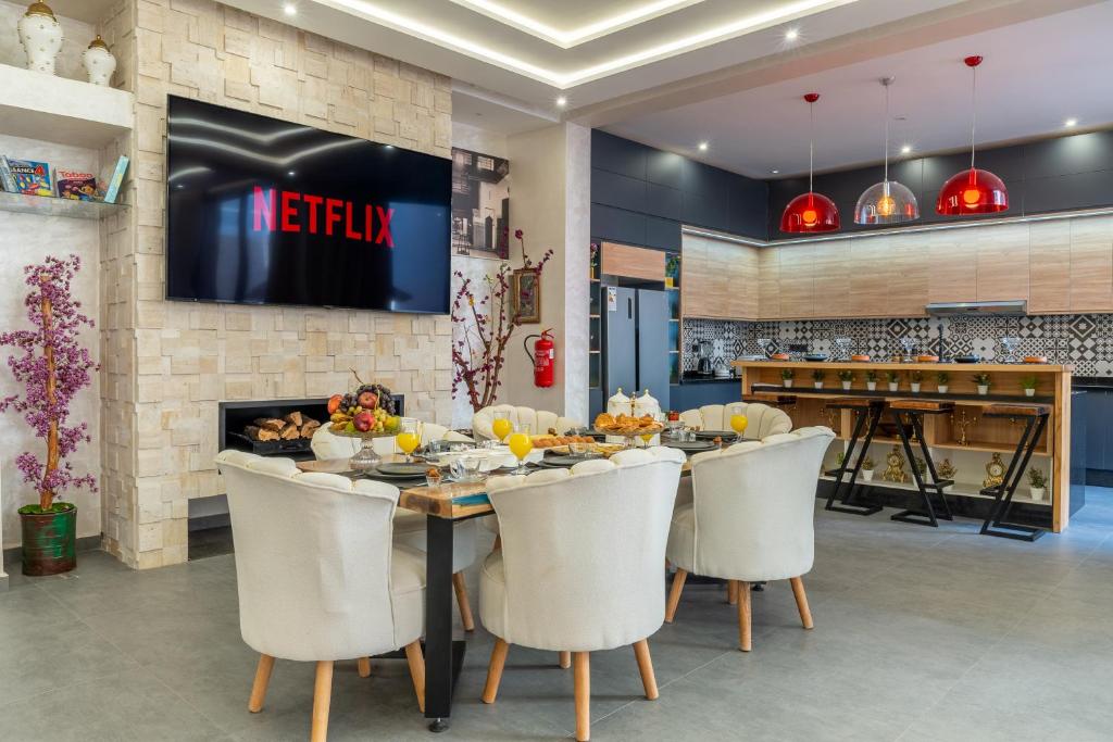 Jídlo v vily nebo okolí