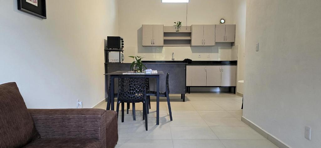 Η κουζίνα ή μικρή κουζίνα στο Moderno departamento en Lambaré cerca de todo