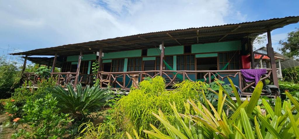 Zahrada ubytování Cabinas Paraíso Corcovado