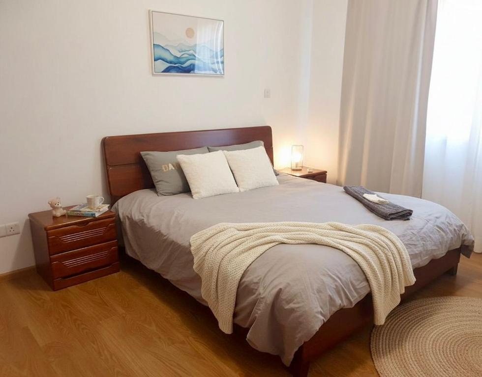 Ένα ή περισσότερα κρεβάτια σε δωμάτιο στο Fantastic sea views