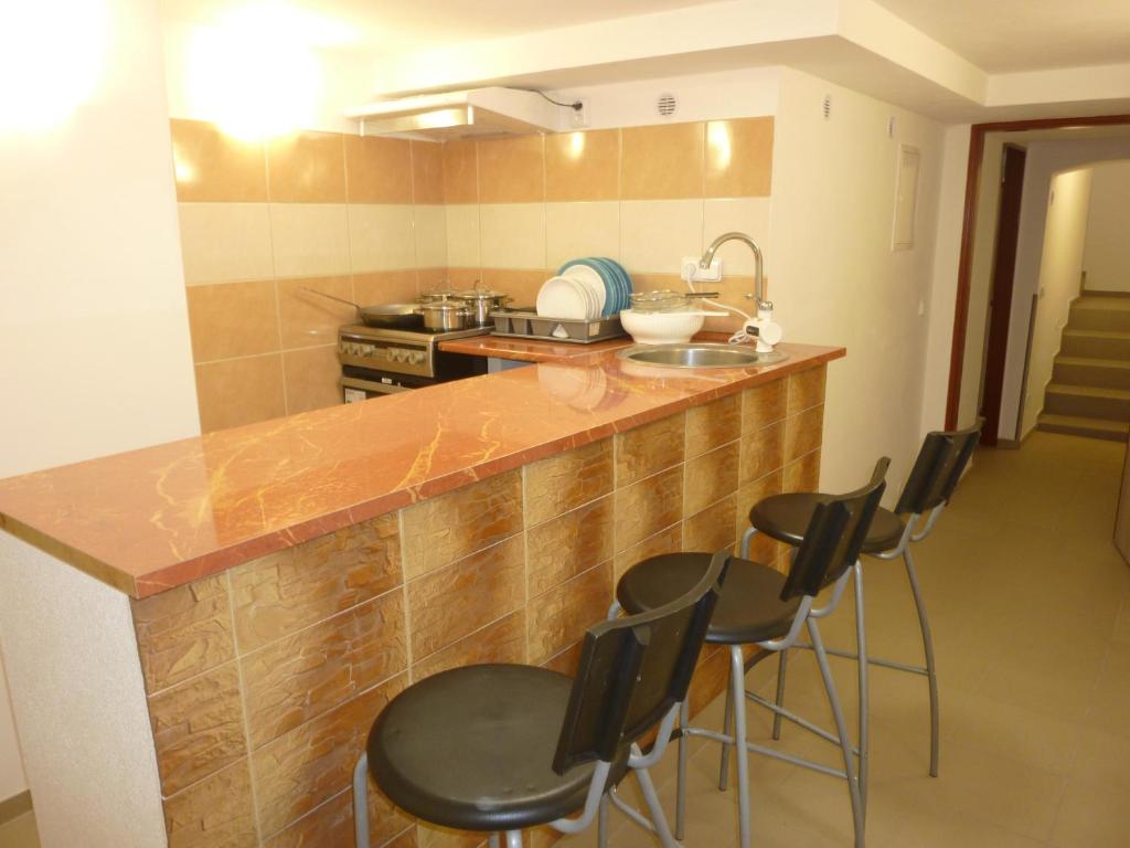 Kuchyň nebo kuchyňský kout v ubytování Apartment Karlovy Vary