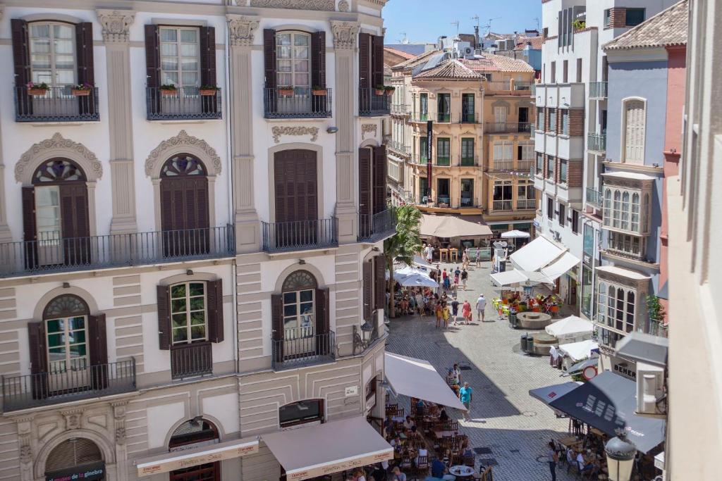 Widok na miasto Malaga z tego apartamentu