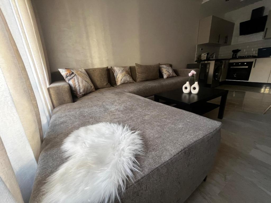 Kuchyň nebo kuchyňský kout v ubytování Special CAN à 1 min du stade Mohamed 5