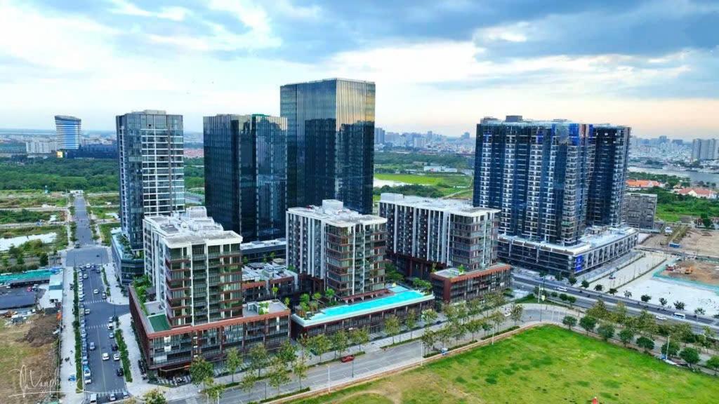 Γενική άποψη της πόλης Πόλη Χο Τσι Μινχ ή θέα της πόλης από  αυτό το διαμέρισμα